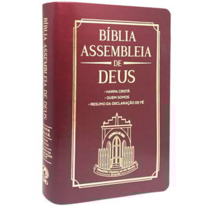 Bíblia Assembleia de Deus | ARC | Vinho Capa Igreja