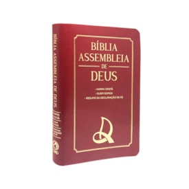 Segunda imagem do produto Bíblia Assembleia de Deus | ARC | Vinho | Capa Logo AD