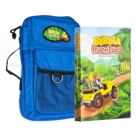 Bíblia Aventura Para Crianças | NVI | Capa Especial com Bolsa Azul