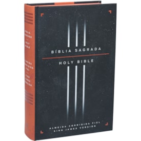 Bíblia Bilíngue | Português e Inglês | ACF | KJV | Leitura Perfeita | Capa Dura Preta