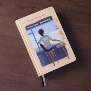 Segunda imagem do produto Bíblia Bilíngue | Português e Inglês | Edição Para Jovens | NTLH | Capa Dura Tela