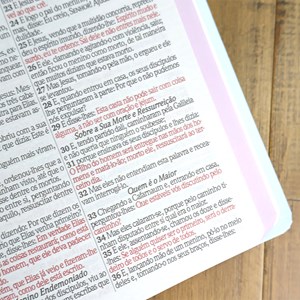 Bíblia Botão de Rosa | ARC | Letra Grande | Capa Dura | Harpa Avivada e Corinhos