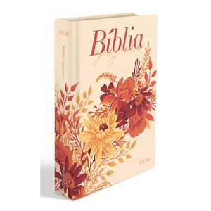 Bíblia Buquê Creme| NVI | Letra Gigante | Capa Soft-Touch