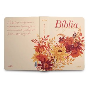 Bíblia Buquê Creme| NVI | Letra Gigante | Capa Soft-Touch