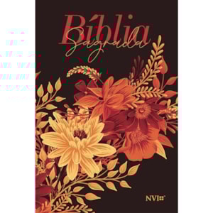 Bíblia Buquê Preta | NVI | Letra Gigante | Capa Soft-Touch