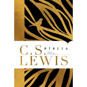 Bíblia C. S. Lewis | NAA | Leitura Perfeita | Capa Dura Preto e Dourado