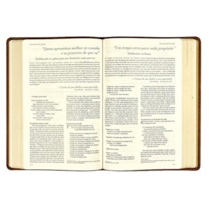 Segunda imagem do produto Bíblia C. S. Lewis | NVI | Couro-Soft Marrom | Leitura Perfeita