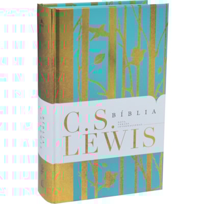 Bíblia C. S. Lewis | NVI | Leitura Perfeita | Capa Dura Azul e Dourado