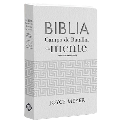 Bíblia Campo de Batalha da Mente | NVA | Letra Normal | Capa Luxo Branca