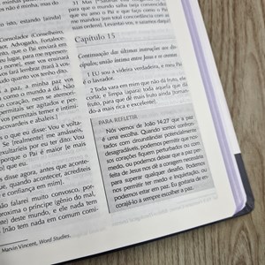 Bíblia Campo de Batalha da Mente | NVA | Letra Normal | Capa Luxo Branca