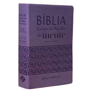 Bíblia Campo de Batalha da Mente | NVA | Letra Normal | Capa Luxo Lilás