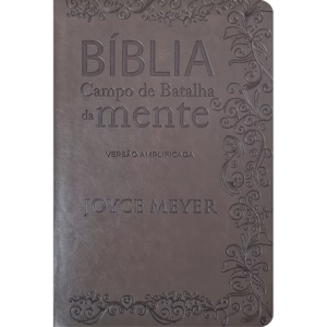 Bíblia Campo de Batalha da Mente | NVA | Letra Normal | Capa Luxo Marrom