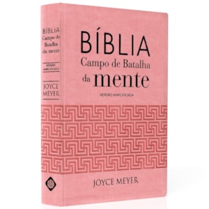 Bíblia Campo de Batalha da Mente | NVA | Letra Normal | Capa Luxo Rosa