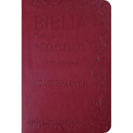 Bíblia Campo de Batalha da Mente | NVA | Letra Normal | Capa Luxo Vermelha
