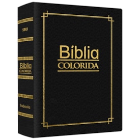Bíblia Colorida Jovem | SBU | Letra Normal | Capa Luxo Preta