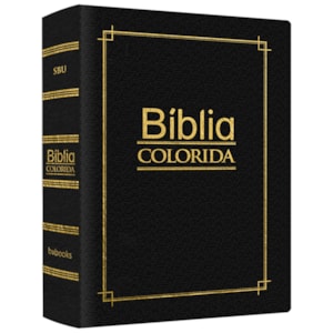 Bíblia Colorida Jovem | SBU | Letra Normal | Capa Luxo Preta