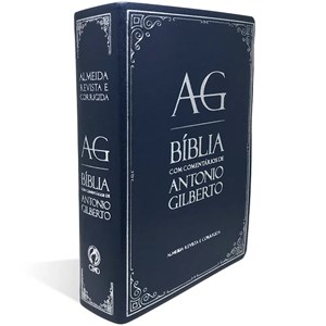 Bíblia com Comentários Antonio Gilberto | ARC | Letra Normal | Capa Azul