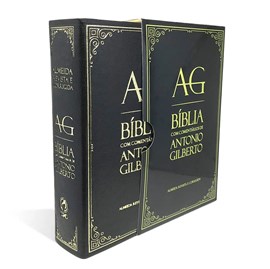 Bíblia com Comentários Antonio Gilberto | ARC | Letra Normal | Capa Preta
