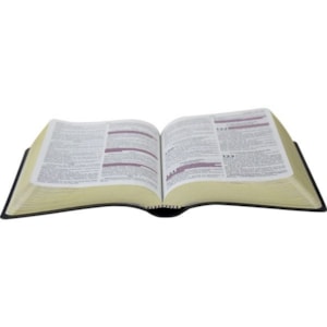 Segunda imagem do produto Bíblia com Harpa Cristã | Letra Maior | ARC | Couro Preta