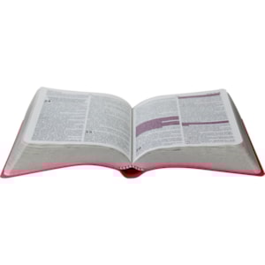 Segunda imagem do produto Bíblia com Harpa Cristã | Letra Maior | ARC | Couro Rosa