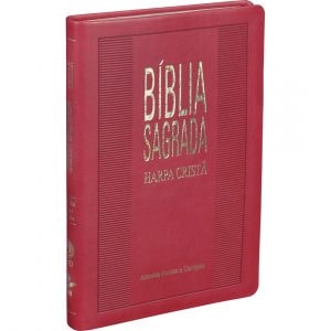 Bíblia com Harpa Cristã | Letra Normal | ARC | Vermelho Escuro