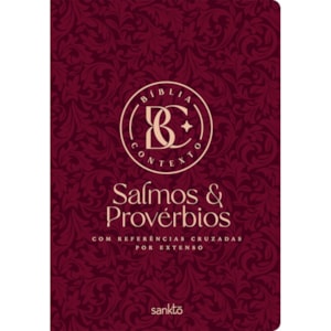 Bíblia Contexto | Salmos e Provérbios | NVT | Capa Dura | Vinho