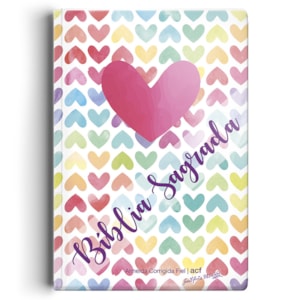 Bíblia Coração Color | ACF | Letra Normal | Capa Semi-Luxo