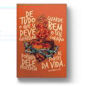 Segunda imagem do produto Bíblia Coração em Chamas | NAA Letra Normal | Capa Dura