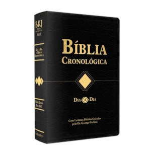 Segunda imagem do produto Bíblia Cronológica Dia a Dia | King James 1611 | Capa Dura Preta