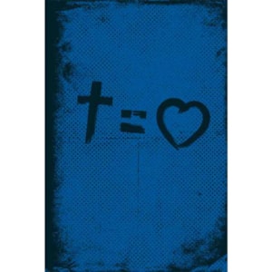 Bíblia Cross Equals Love Blue | NVT | Letra Normal | Capa Dura