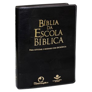 Bíblia da Escola Bíblica | Letra Normal | ARA | Capa Preta Luxo | c/ Índice