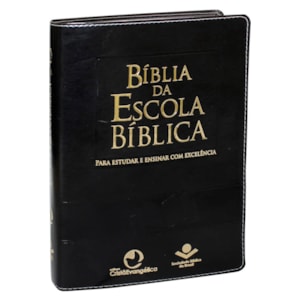 Bíblia da Escola Bíblica | Letra Normal | ARA | Capa Preta Luxo | c/ Índice