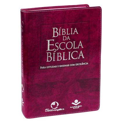 Bíblia da Escola Bíblica | Letra Normal | ARA | Capa Púrpura Nobre | c/ Índice