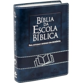 Bíblia da Escola Bíblica | NAA | Letra Normal | Capa Luxo Azul