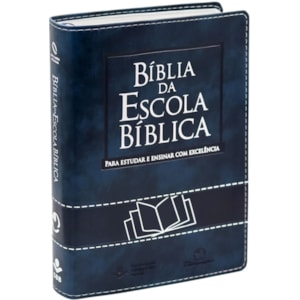 Bíblia da Escola Bíblica | NAA | Letra Normal | Capa Luxo Azul