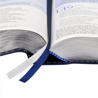 Segunda imagem do produto Bíblia da Escola Bíblica | NAA | Letra Normal | Capa Luxo Azul