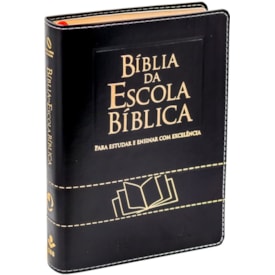 Bíblia da Escola Bíblica | NAA | Letra Normal | Capa Luxo Preta