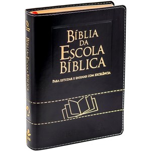 Bíblia da Escola Bíblica | NAA | Letra Normal | Capa Luxo Preta