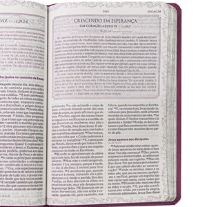 Bíblia da Mamãe | ARA | Letra Normal | Capa Luxo Flores Goiaba