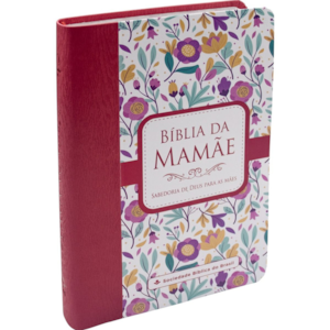 Segunda imagem do produto Bíblia da Mamãe | ARA | Letra Normal | Capa Luxo Flores Goiaba