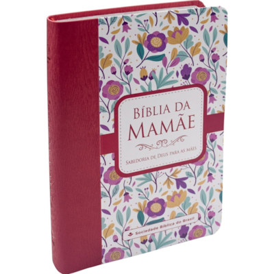 Segunda imagem do produto Bíblia da Mamãe | ARA | Letra Normal | Capa Luxo Flores Goiaba
