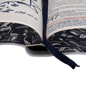 Bíblia da Mulher Compacta | ARC | Letra Normal | Capa Luxo Branca Tulipa