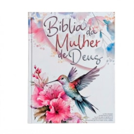 Bíblia da Mulher de Deus | ARC | Harpa Pentecostal | Letra Grande | Capa Dura Beija-flor