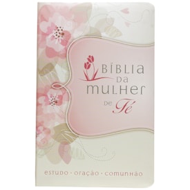 Segunda imagem do produto Bíblia da Mulher de Fé | Letra Normal | NVI | Flores