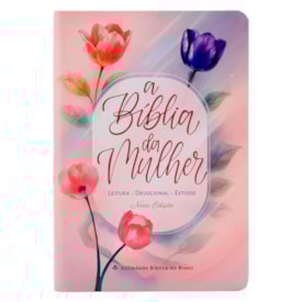 Bíblia da Mulher Tulipa Azul | ARC | Edição Portátil