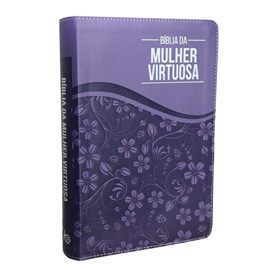 Bíblia da Mulher Virtuosa | ARC | Letra Normal | PU Luxo Purple