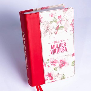 Bíblia da Mulher Virtuosa | ARC | Letra Normal | PU Luxo Red