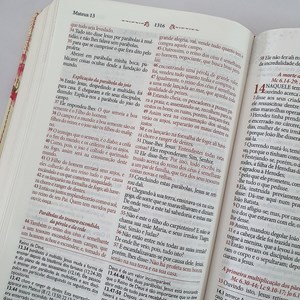 Bíblia da Mulher Virtuosa | ARC | Letra Normal | PU Luxo Red