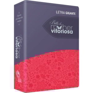 Bíblia da Mulher Vitoriosa | Letra Gigante | ARC | Lilas e Rosa