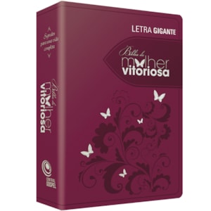 Bíblia da Mulher Vitoriosa | Letra Gigante | ARC | Vinho